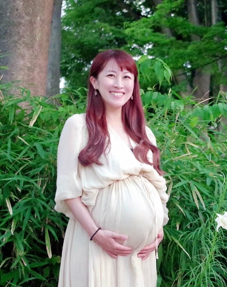 もうすぐ産まれそう！まん丸のお腹の橋爪さん