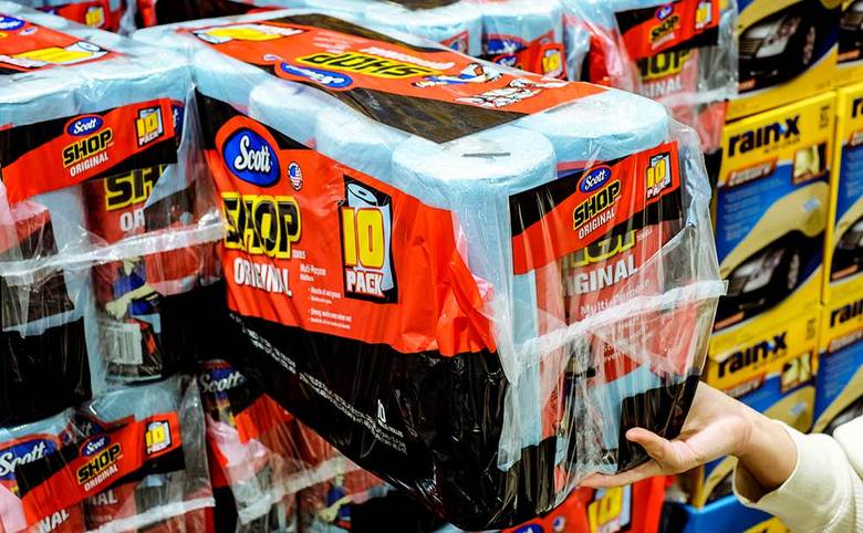 3:SCOTTカーショップタオル 55シート 10ロール　2398円（税込）