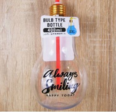 キャンドゥ「BULB TYPE BOTTLE」男前すぎる電球型ボトルは買い！