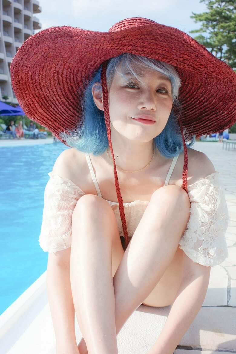 水着姿もとってもキュート