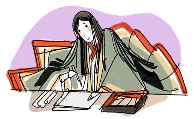 紫式部のイメージイラスト