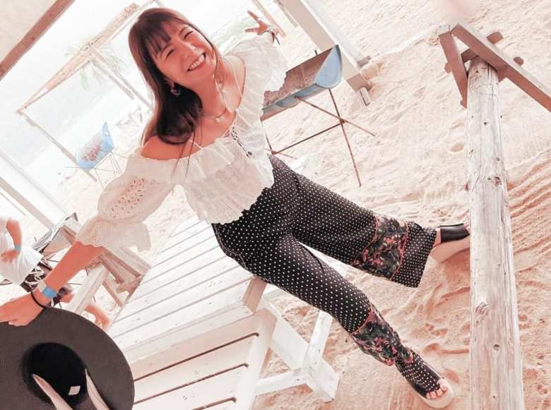 この夏休みは、まさに羽を伸ばしたスザンヌさん（本人のインスタグラムより）