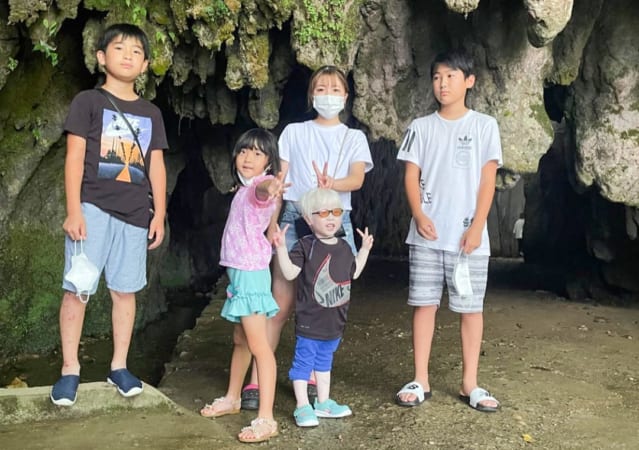 家族で鍾乳洞に行ったことも