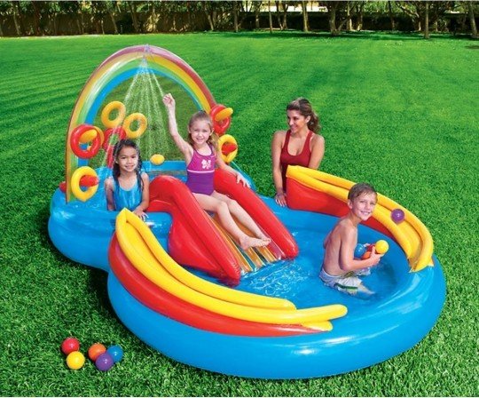 ▲04.レインボーリング　プレイセンタープール　 6478円（297cm×193cm×135cm）