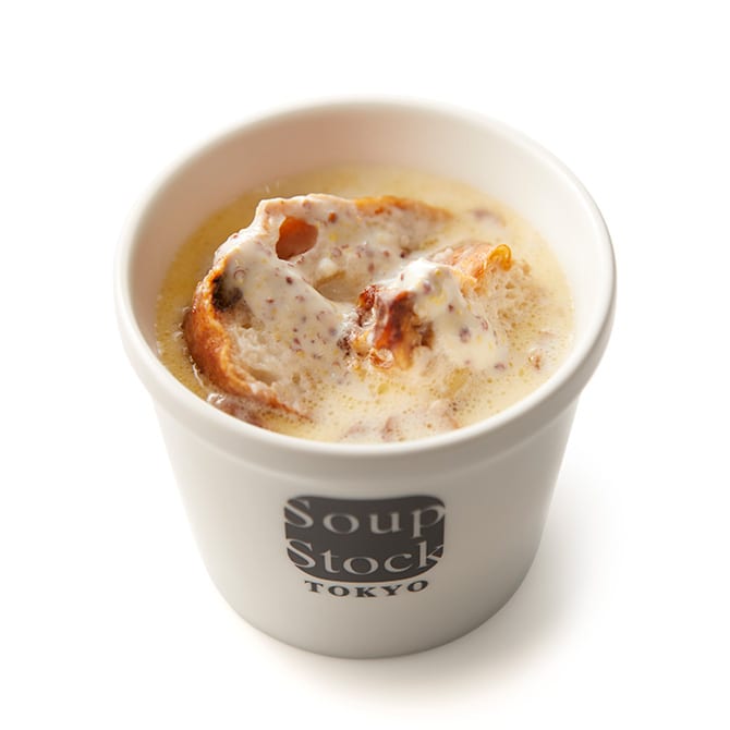 スープストックトーキョーのフェルメールの“牛乳を注ぐ女”のスープ