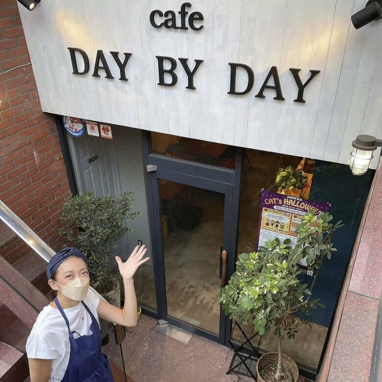 期間限定でカフェをオープンした時の藤森夕子さん