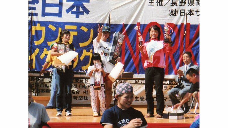 自転車競技に夢中になり、表彰台の常連に