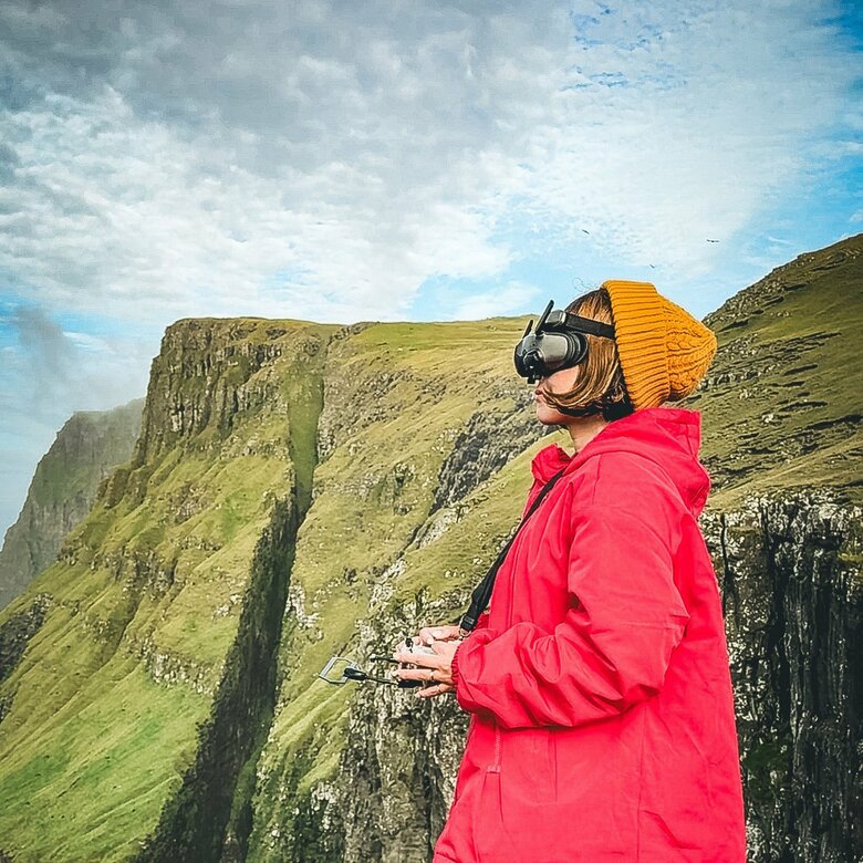 デンマークの自治領・フェロー諸島でドローンを飛ばす