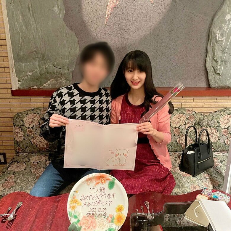 入籍のお祝いに食事へ