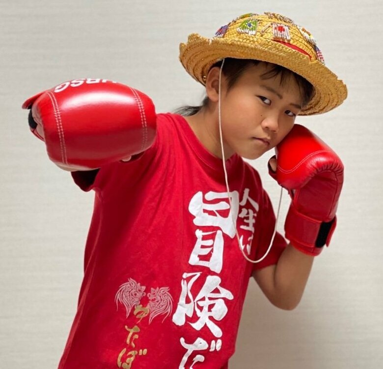 15歳のころ。ボクシングは今も続けている