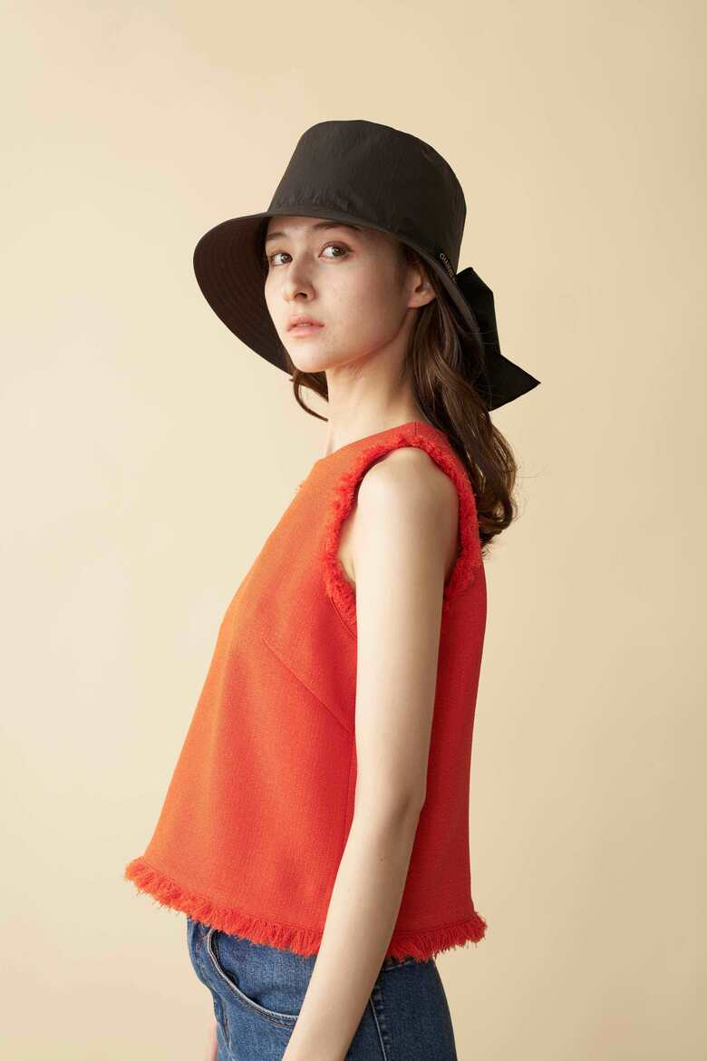 医療用ファッション帽子「CHANVRE MAKI」のツバあり帽子