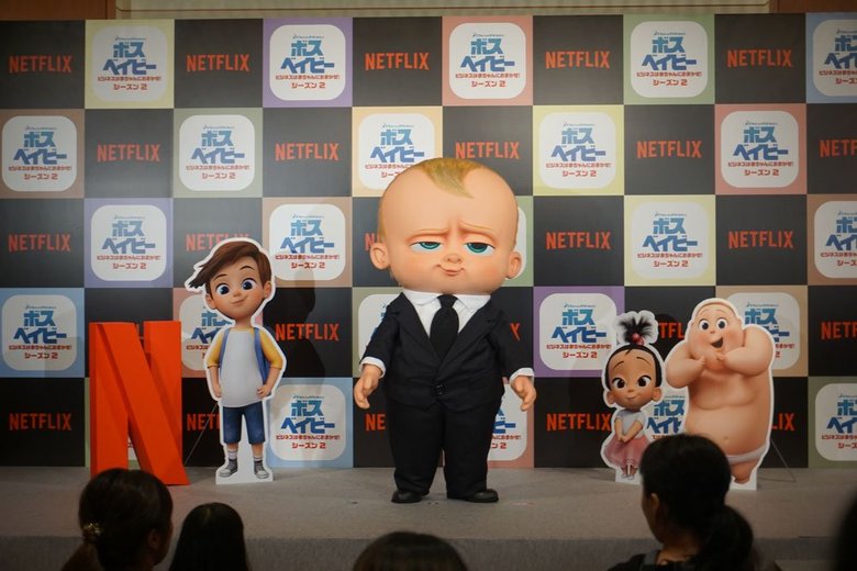 ボス・ベイビーの登場にママ＆リアル・ベイビーも大喜び！