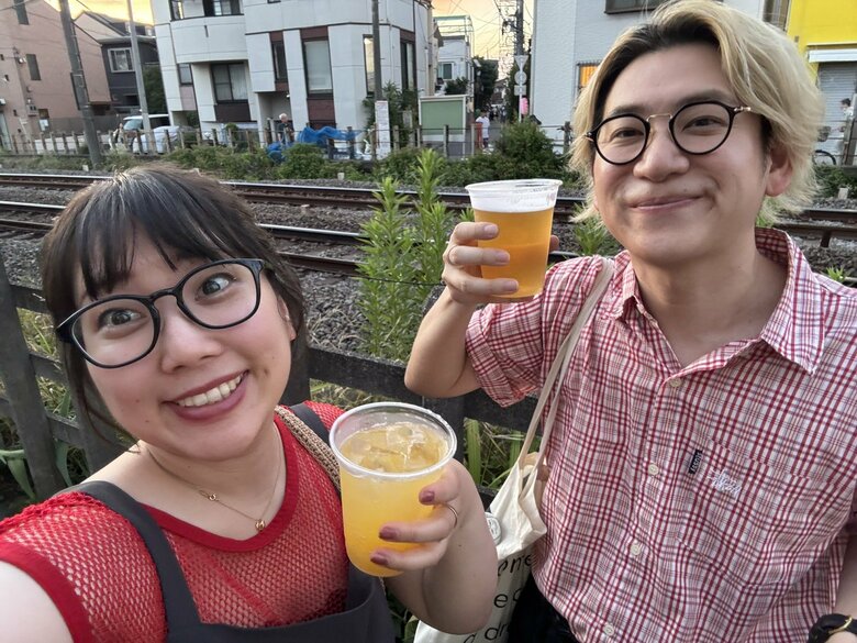 今年7月、結婚前のおふたり