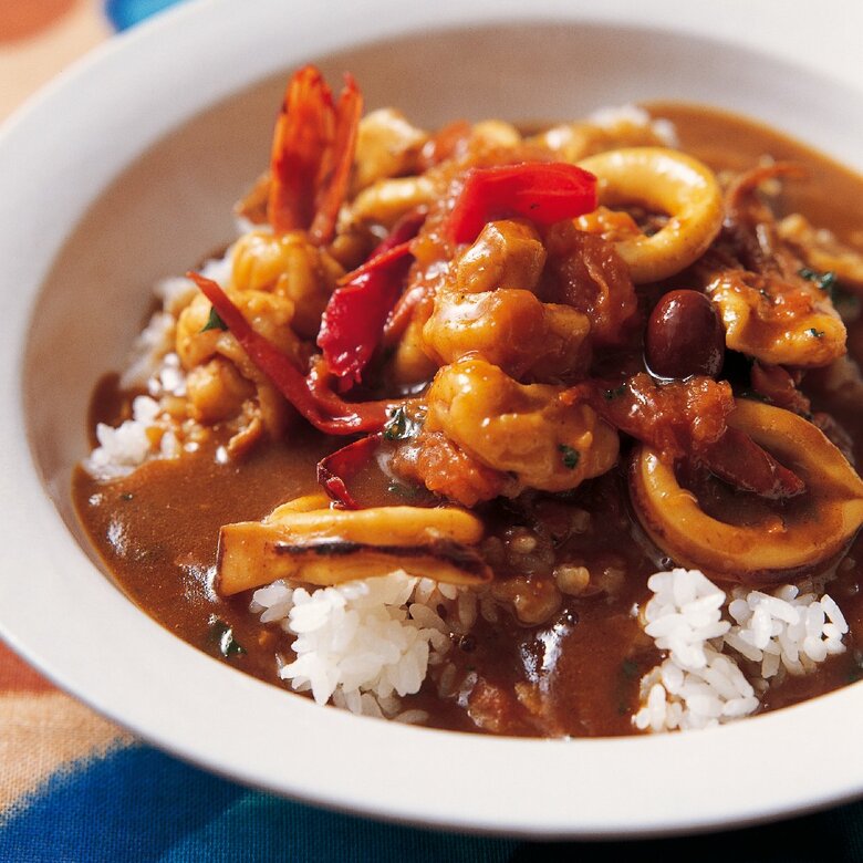 シーフードカレーは「時短でささっと調理し、火を入れすぎないこと」