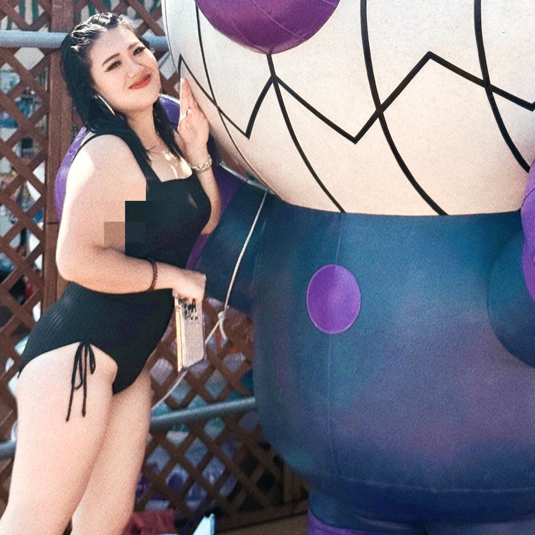 SNSでも話題になった大胆ショット