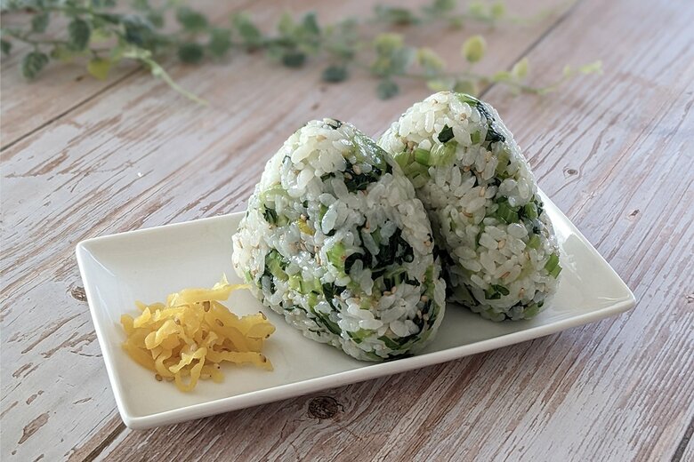 【アレンジメニュー4】もちろん、おむすびにしてもOK。1か月冷凍可能！