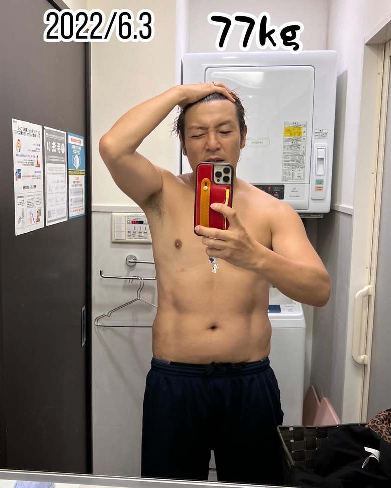 2022年6月　77キロのころ