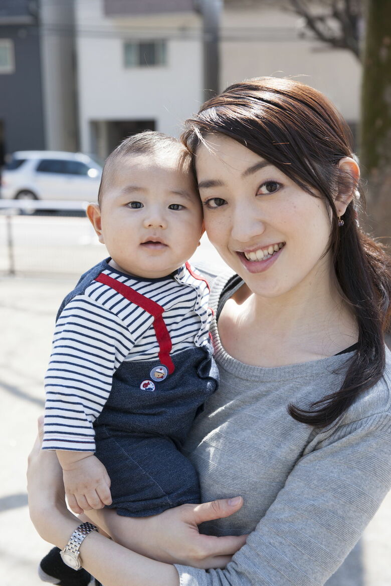 長男が6か月のころ