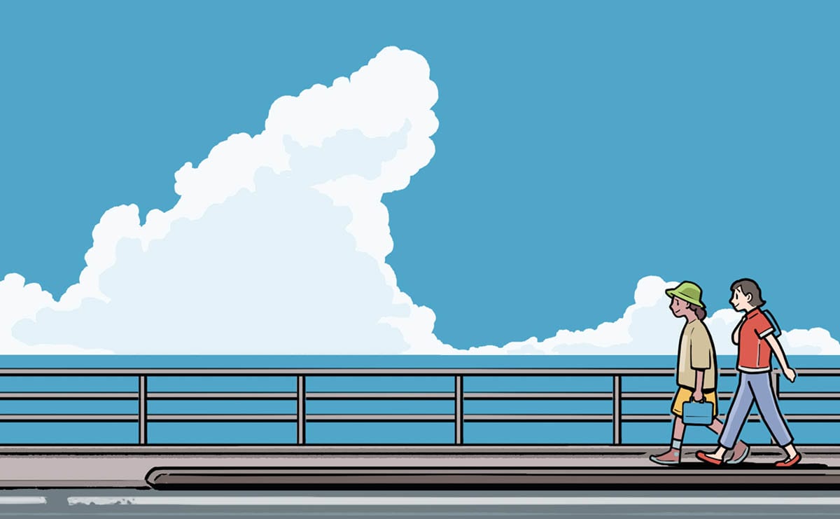 夏空と受験生