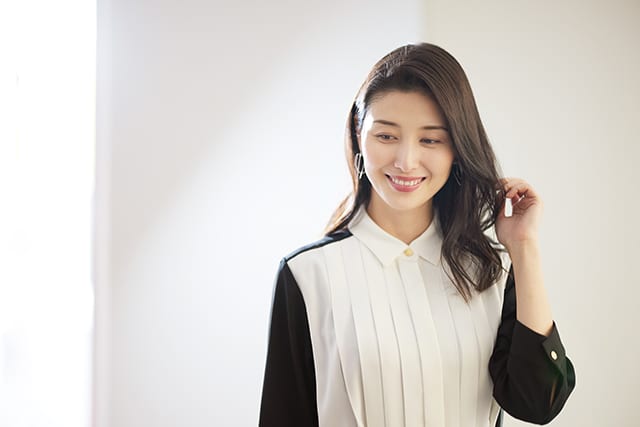 美容には基本的な睡眠、運動、食事が大事と話す橋本マナミさん