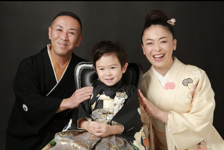 2021年、七五三用に親子3人でとったとびきりの笑顔が眩しい！
