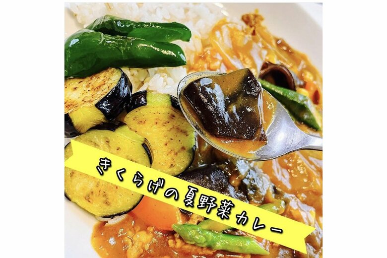 食欲をそそる「きくらげの夏野菜カレー」(Instagramより)