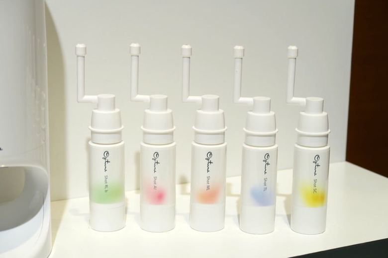 ▲使用するスキンケアカートリッジの量や組み合わせは肌の状態で異なる