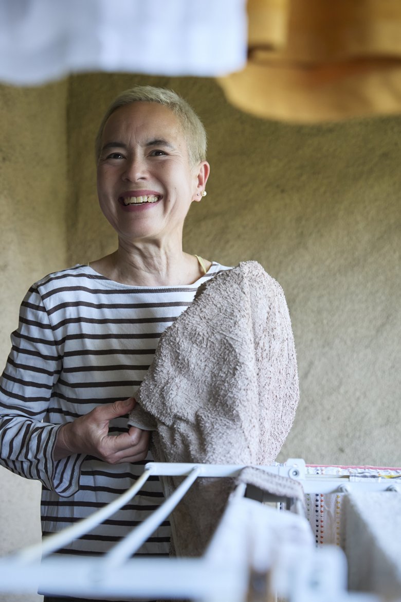 田中さんの大好きな家事のひとつが晴れた日の洗濯なのだとか