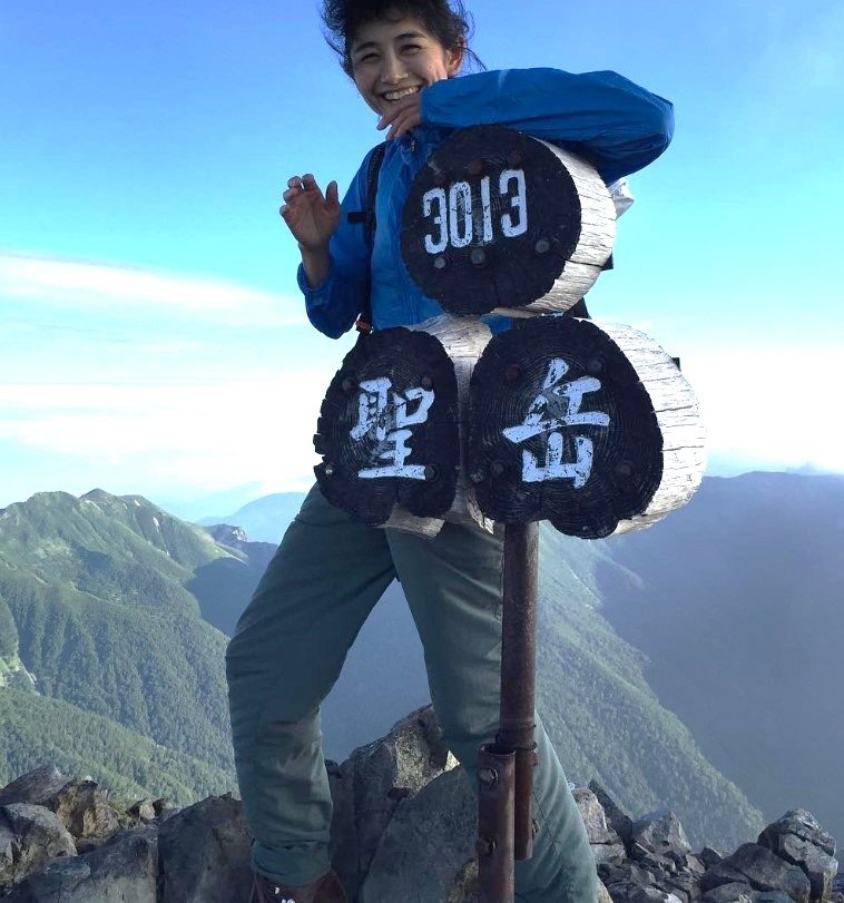 自身の名前の由来となった聖岳で