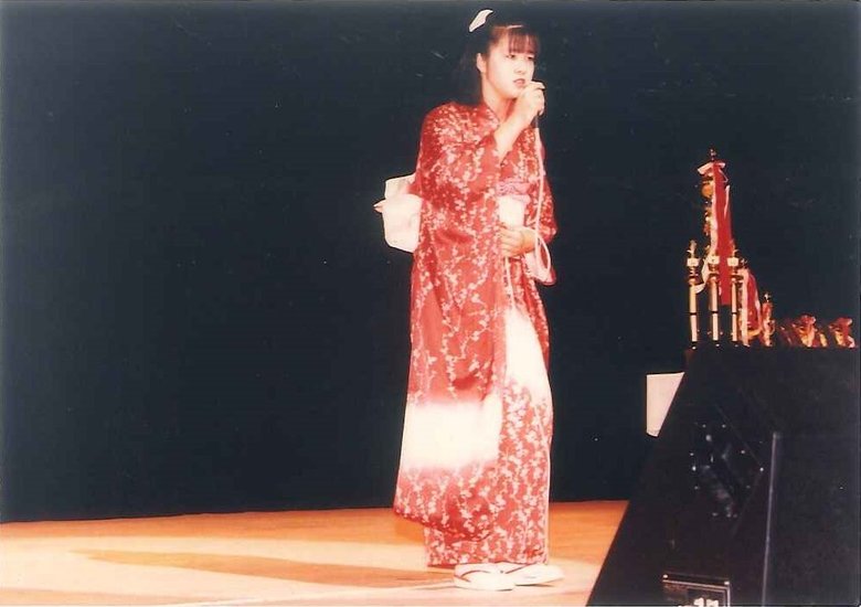 高校1年の頃の坂本冬美さん