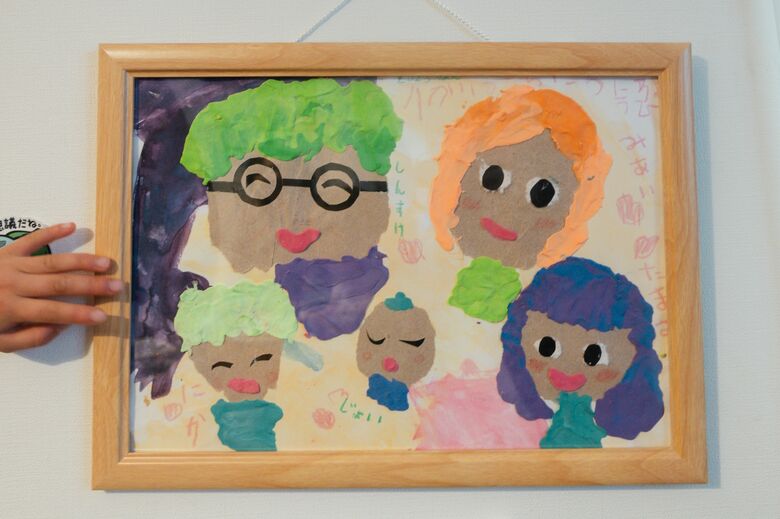 お子さんが作った家族の似顔絵