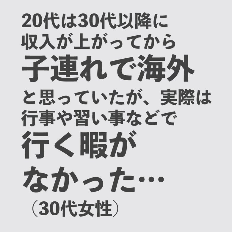 旅に対するリアルボイス②