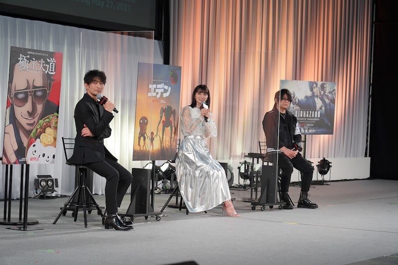 「AnimeJapan2021」に参加した津田健次郎さん、高野麻里佳さん、森川智之さん