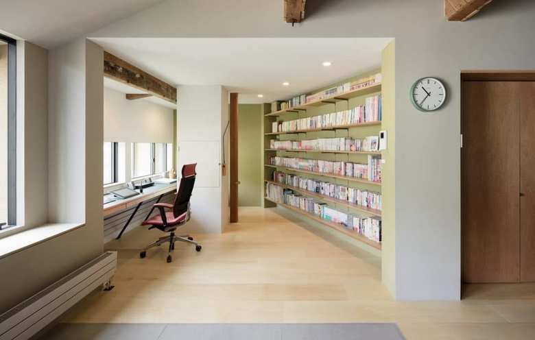 先生の仕事部屋の様子