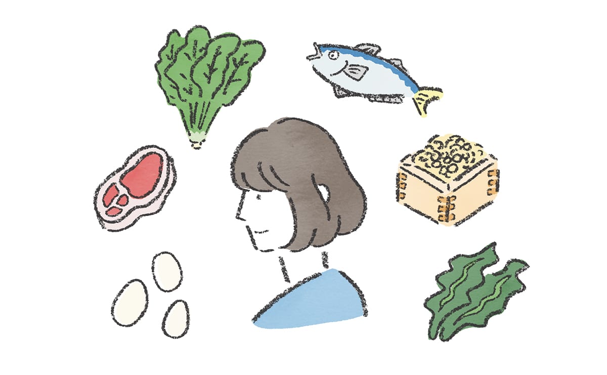 髪の毛にいい食べ物