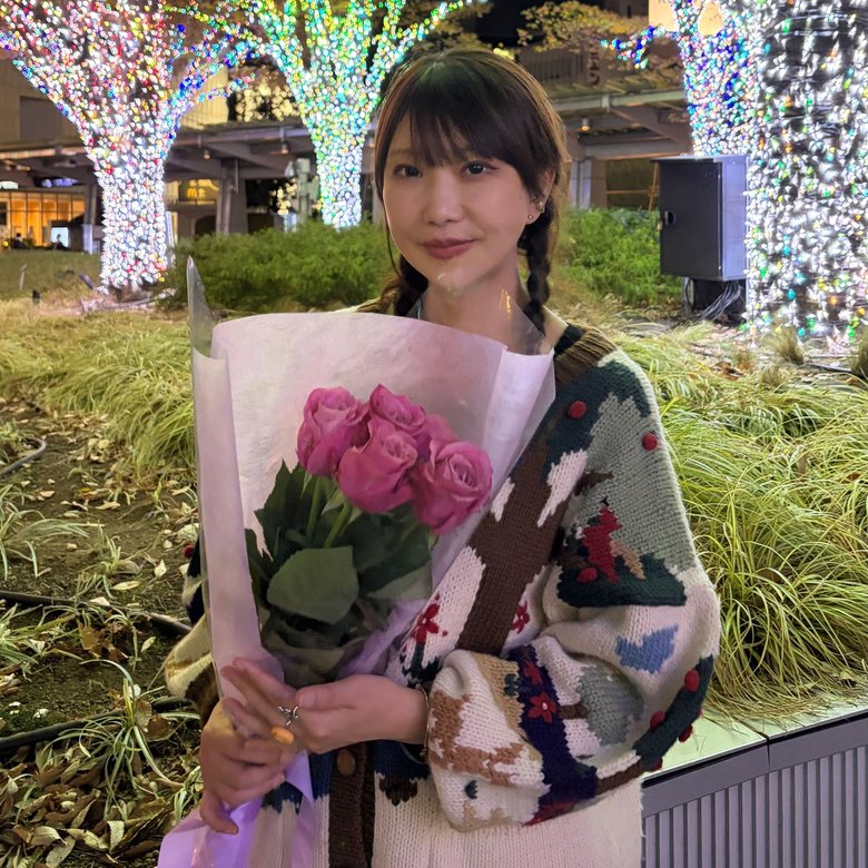 2025年の結婚記念日にハズムさんから送られたバラの花束