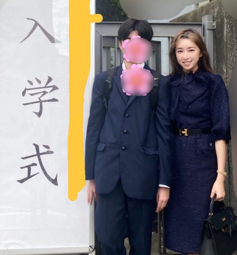 高校生になった息子さんの入学式にて