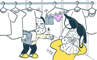 同居の義父が気まずくなる「下着を干す場所」