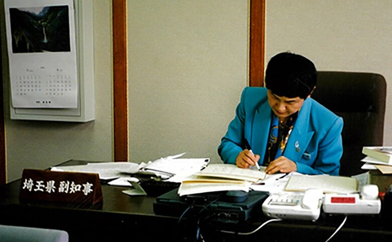 埼玉県副知事時代の坂東眞理子さん。50代の頃。