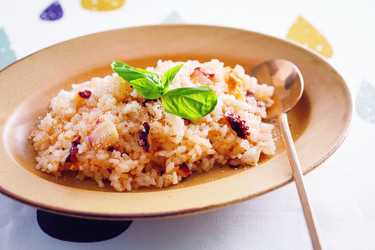 たことトマトの炊きこみご飯レシピ