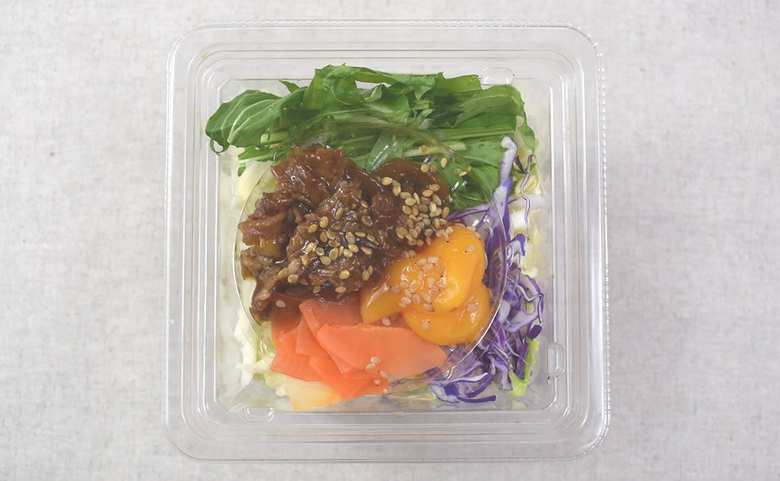 ファミマのおすすめサラダ「すき焼き風味サラダ」の食レポ画像