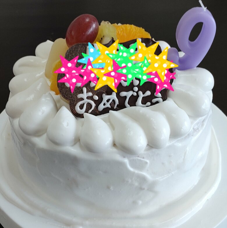 2022年に手作りした「乳製品を使用しない」誕生日ケーキ