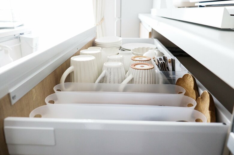 ひと目で中身がわかってものの出し入れがしやすい引き出しが理想