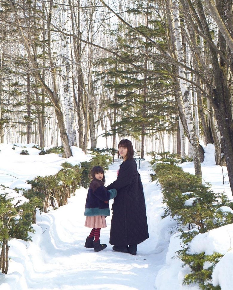 小学校入学前に、北海道の美瑛に旅行したそうです