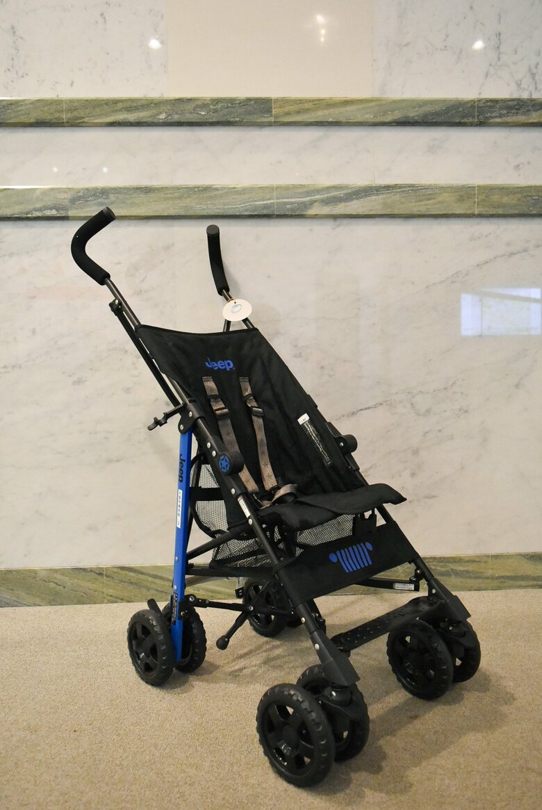 千葉市美術館ではベビーカーの貸し出しも行っている