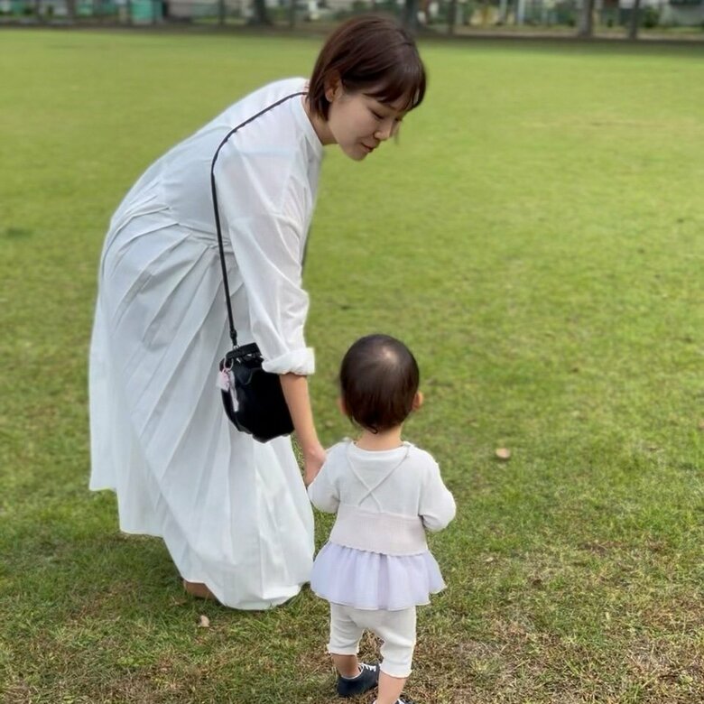 清川麻衣子さんと娘