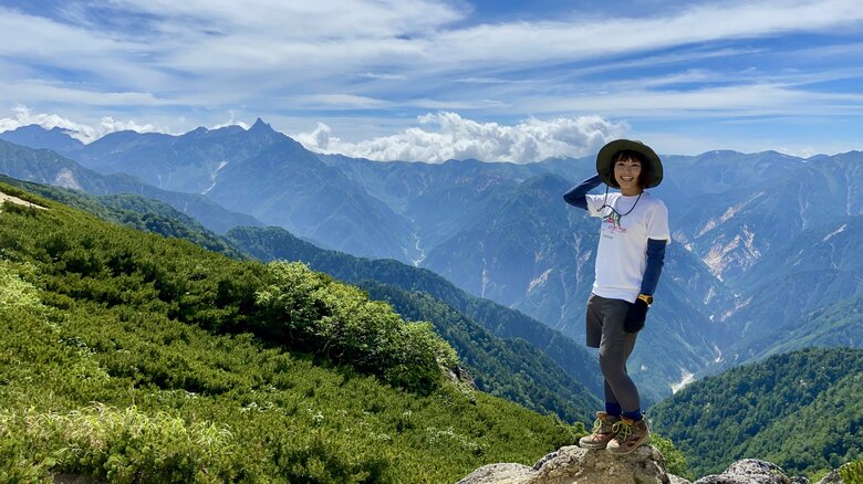 北アルプスにて