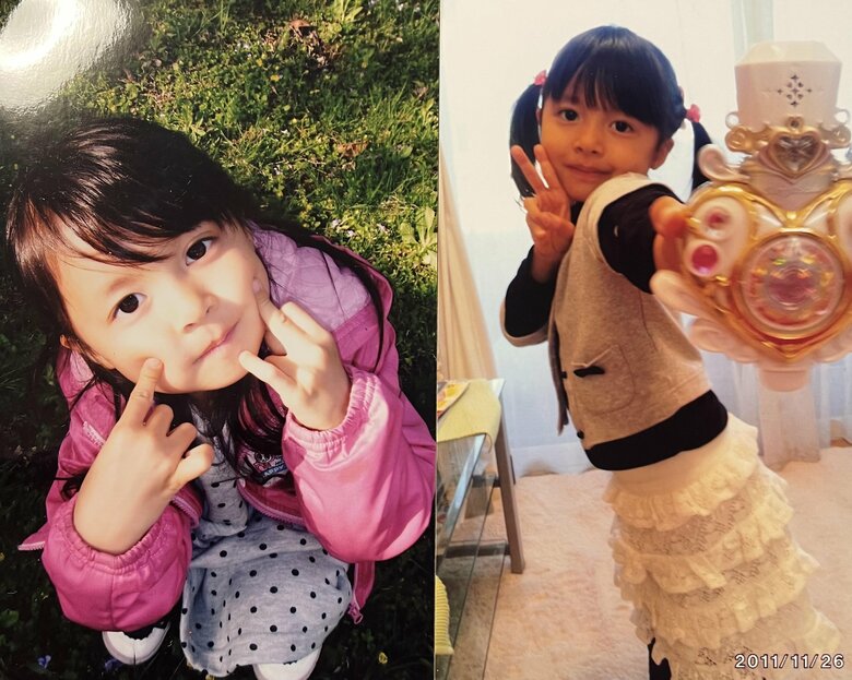 カメラを向けるとポーズをとるように