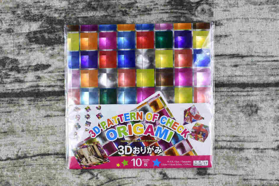 ダイソーで買えるおもちゃ3Dおりがみ」のパッケージ画像