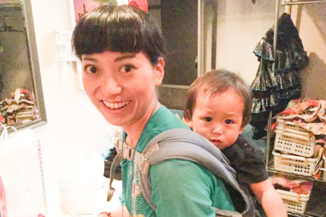 長男と一緒に舞台に立ったこともある